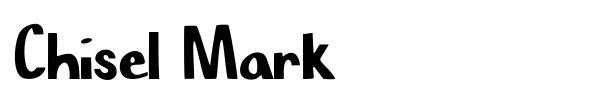Chisel Mark font preview